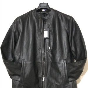 🤠JOHN VARVATOS USA LEATHER JACKEY😎🐑